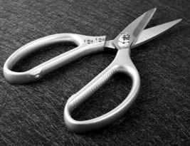 Heavy Duty Kitchen Scissors Stainless Steel Poultry Shears All Metal Chi... - £18.08 GBP