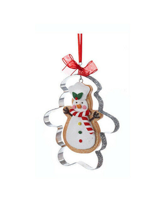 Primary image for KURT S. ADLER GINGERBREAD SNOWMAN COOKIE CUTTER CHRISTMAS TREE ORNAMENT