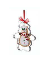 Kurt S. Adler Gingerbread Snowman Cookie Cutter Christmas Tree Ornament - $9.88