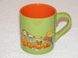 NWOT 2018 NICKELODEON CARTOON CHARACTERS GREEN &amp; ORANGE 14 oz COFFEE MUG - $24.99