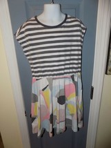 Tea Striped Geometric Cap Sleeve Dress Size 8 Girl&#39;s EUC - £13.84 GBP