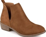 Journee Collection Women Ankle Booties Rimi Size US 6.5M Camel Brown Fau... - £22.34 GBP