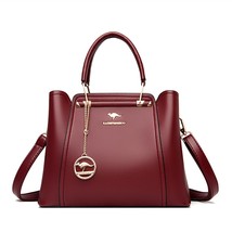 Women Soft Leather Handbags Designer 3 Layers Shoulder Crossbody Sac Ladies Larg - £59.80 GBP