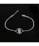 Real Sterling Silver Religious Bracelet Rakhi for men women 8.2&quot; - $64.53