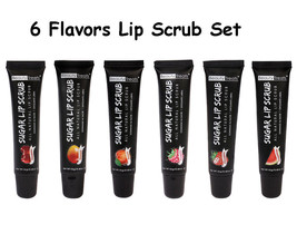 Beauty Treats Sugar Lip Scrub Lip Care Exfoliator 6 Flavors  Set - £7.89 GBP