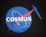 TeeFury Cosmos YOUTH XLARGE &quot;Cosmos&quot; Carl Sagon Nasa Logo Mash Up BLACK - £10.44 GBP