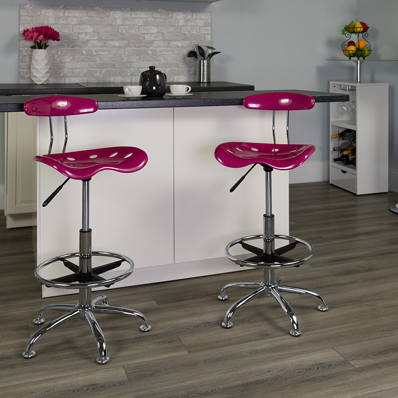 Pink Tractor Stool LF-215-PINK-GG