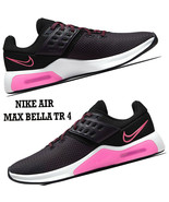NIKE AIR MAX BELLA TR 4 NEW WOMEN&#39;S TRAINING SHOES SNEAKERS SIZE 8 BLACK... - $104.22 CAD