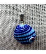 Murano Glass, Handcrafted Unique Jewelry, Lovely Seashell with Evil Eye ... - $54.57 CAD