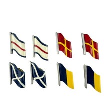 Button Covers Flags Nautical Boating Sailing Naval Alphabet Lot of 8 - £19.02 GBP