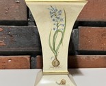 Carolyn Sheffield Stippled and Decoupage Decorated Vase Snail BlueBell 5... - $12.85