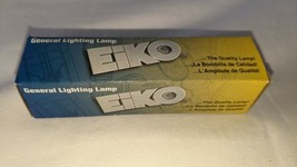 Qty. of 4 Eiko 100 Watt Quartz Bulbs, Q100CL/DC/2V-120V, bayonet base bulbs - $318.91 MXN