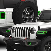 Fits Jeep Wrangler JL 2 Door 2018-2023 Head Tail Light Precut Smoked Tin... - $39.99