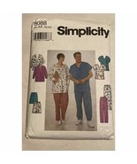 UNCUT - Simplicity sewing pattern 8088 for scrub tops &amp; bottoms sizes XS... - $9.50