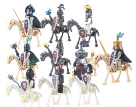 Medieval Armoured Skeleton Soliders 10pcs Assortment Building Blocks - £14.05 GBP