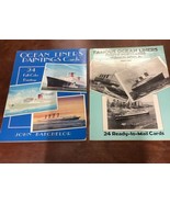 Ocean Liners Paintings Cards - 24 Full Color &amp; Famous Ocean Liners 24 Ph... - $376.14 MXN