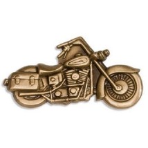 Brass Motorcycle Applique for Funeral Box/Cube Cremation Urn, Pewter Also Avail. - $69.99