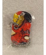 Marvel Iron Man Thin Metal Dog Tag w/12&quot; Chain Necklace NEW DTC - €6,83 EUR