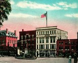 Centrale Quadrato Rochester Nuovo Hampshire Nh Unp 1910s DB Cartolina - $7.13