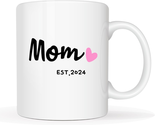 Mom Est 2024 Coffee Mug, Mother&#39;S Day New Mom Gifts for Women Her, First... - $18.79