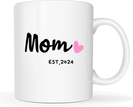 Mom Est 2024 Coffee Mug, Mother&#39;S Day New Mom Gifts for Women Her, First... - £16.65 GBP