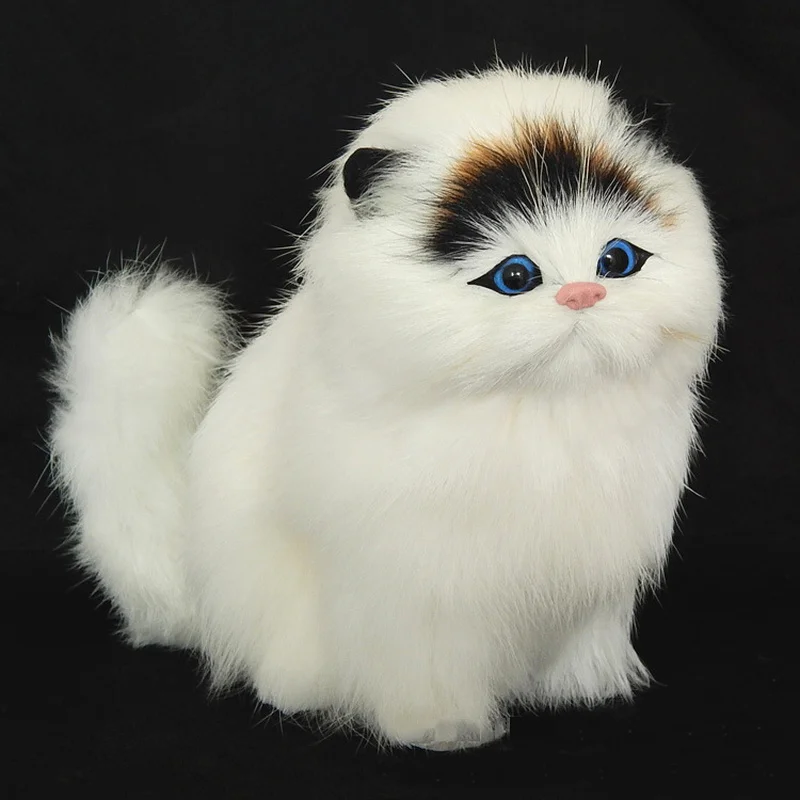 Real Hair Electronic Pets Cats Dolls Simulation Animal Cat Toy Meowth Ch... - $21.58