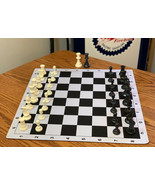 Tournament Chess Set Triple Weighted Pieces EXTRA QUEENS 20 x 20 Mousepa... - £27.09 GBP