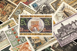 1920-1922 Alemania Notgeld (Emergencia Dinero) 25pc - Ciudad Vistas Temas - $98.93