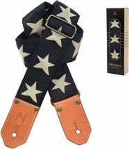 Nefelibata Cool Woven Guitar Strap -Cotton Guitar Straps With Thicked, Star - £30.36 GBP