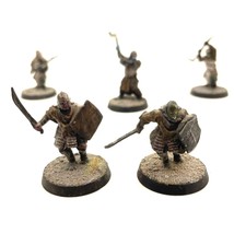 Mordor Orcs 5 Painted Miniatures Hobgoblin Warrior Bandit Middle-Earth - $54.99