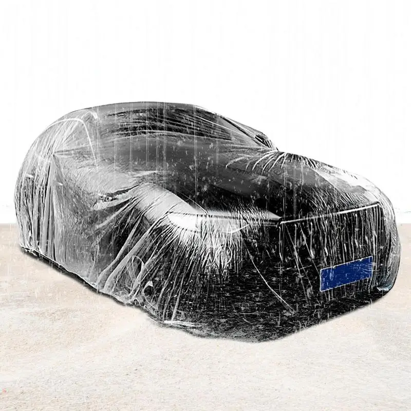 Transparent Car Clothing Cover Waterproof Clear Car Covers Car Protective Cover - £15.45 GBP+