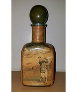 Golf Leather Wrapped Scotch Bottle Made in Italy - £31.69 GBP