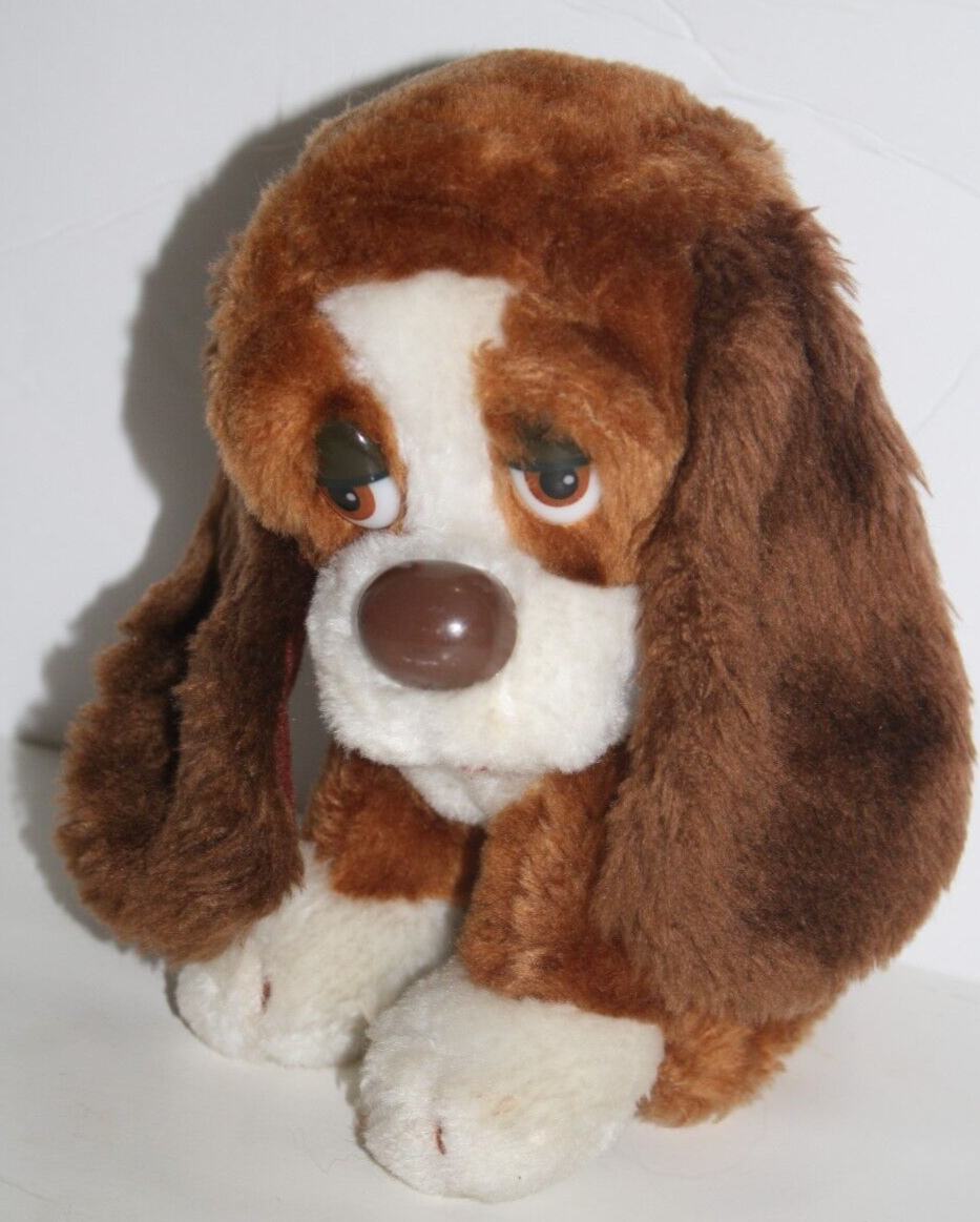 Russ Berrie Stuffed Animal Sad Eyes Baxter 7&#39; Puppy Dog Plush Toy 871 Ko... - $14.52