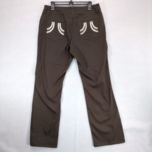 Tribal Women&#39;s 10 Brown Denim Flare Leg Jeans, 35x31 Stretch Country Wes... - $24.19