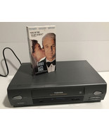 Toshiba 4 Head Hi-Fi VCR M-655 with VHS Father Of The Bride Comedy  Indo... - £54.89 GBP