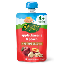 Raffertys Garden 4+ Months Apple Banana &amp; Peach 120g - £48.84 GBP