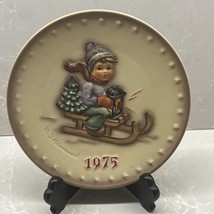 MJ Hummel Annual Collector Plate 1975 Hand Painted Germany Ride Into Christmas - £11.87 GBP