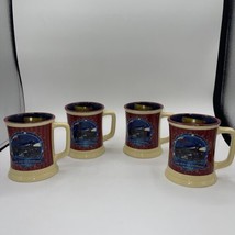 The Polar Express Believe Coffee Mug Cup 4 cups set Hot Chocolate Christmas - £24.36 GBP