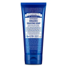 Dr. Bronner&#39;s - Organic Shaving Soap (Peppermint, 7 Ounce) - Certified Organic,  - £27.10 GBP