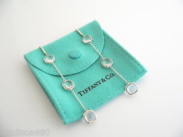 Tiffany &amp; Co Silver Rock Crystal Dangling Dangle Earrings Gift Pouch Pic... - £782.99 GBP