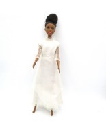2015 Barbie Mattel Doll African American / Wedding Dress Brunette brown ... - $185.83 MXN
