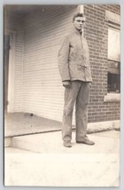 RPPC Man Posing For Photo c1910 Postcard B40 - £5.45 GBP