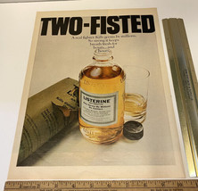 Vintage Print Ad Listerine Antiseptic Mouthwash Ephemera 1969 13.5&quot; x 10... - £10.86 GBP