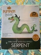 Halloween Decoration Pumpkin Hollow Inflatable Serpent with Fog Effect (m) - £313.80 GBP