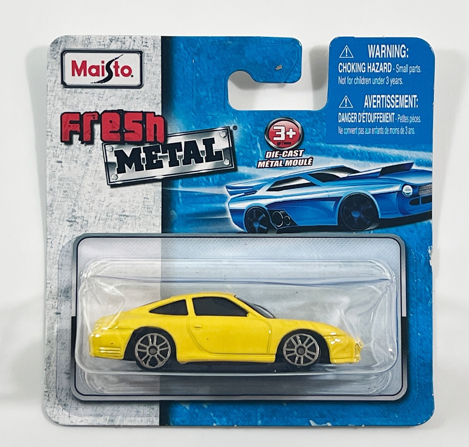 MAISTO Fresh Metal PORSCHE 911 CARRERA - Yellow - (BRAND NEW SEALED) - $6.92