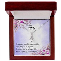 To My Wife Alluring Beauty Necklace. Romantic gift. Gift for Her,Christmas Gift. - £30.37 GBP+