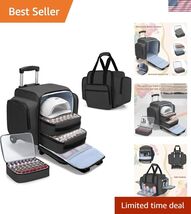 Spacious Nail Polish Case with Dolly – Fits 144 Bottles, Includes Tool P... - $122.58