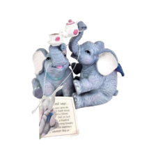 Banberry Designs Luckyphants Elephants Tea Party Figurine 1994 NWT - £13.95 GBP