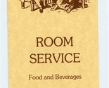 Sheraton Inn Room Service Menu Williamsburg Virginia  - £13.99 GBP