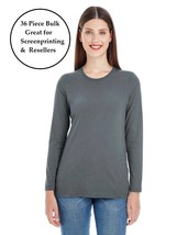 American Apparel  Bulk Load 36 Pcs Women&#39;s Long-Sleeve T-Shirt  Asphalt ... - $562.94 MXN